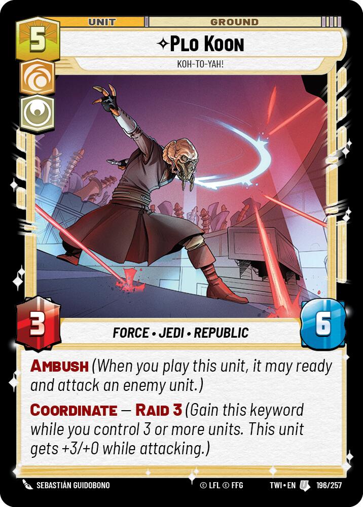 Plo Koon - Koh-to-yah! (196/257) (196/257) [Twilight of the Republic] | Exor Games New Glasgow