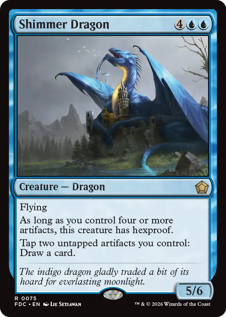 Shimmer Dragon [Foundations Commander] | Exor Games New Glasgow
