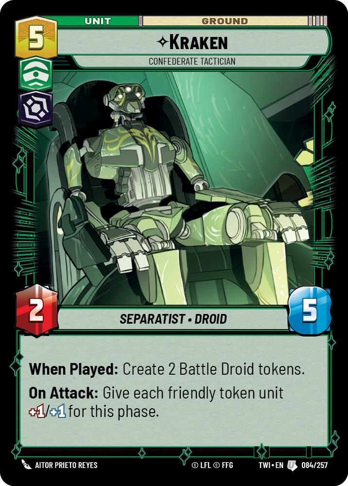 Kraken - Confederate Tactician (084/257) (084/257) [Twilight of the Republic] | Exor Games New Glasgow