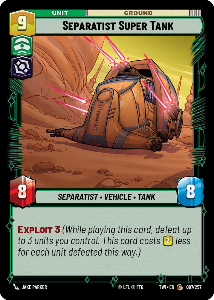 Separatist Super Tank (087/257) (087/257) [Twilight of the Republic] | Exor Games New Glasgow