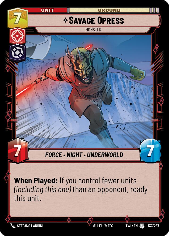 Savage Opress - Monster (137/257) (137/257) [Twilight of the Republic] | Exor Games New Glasgow