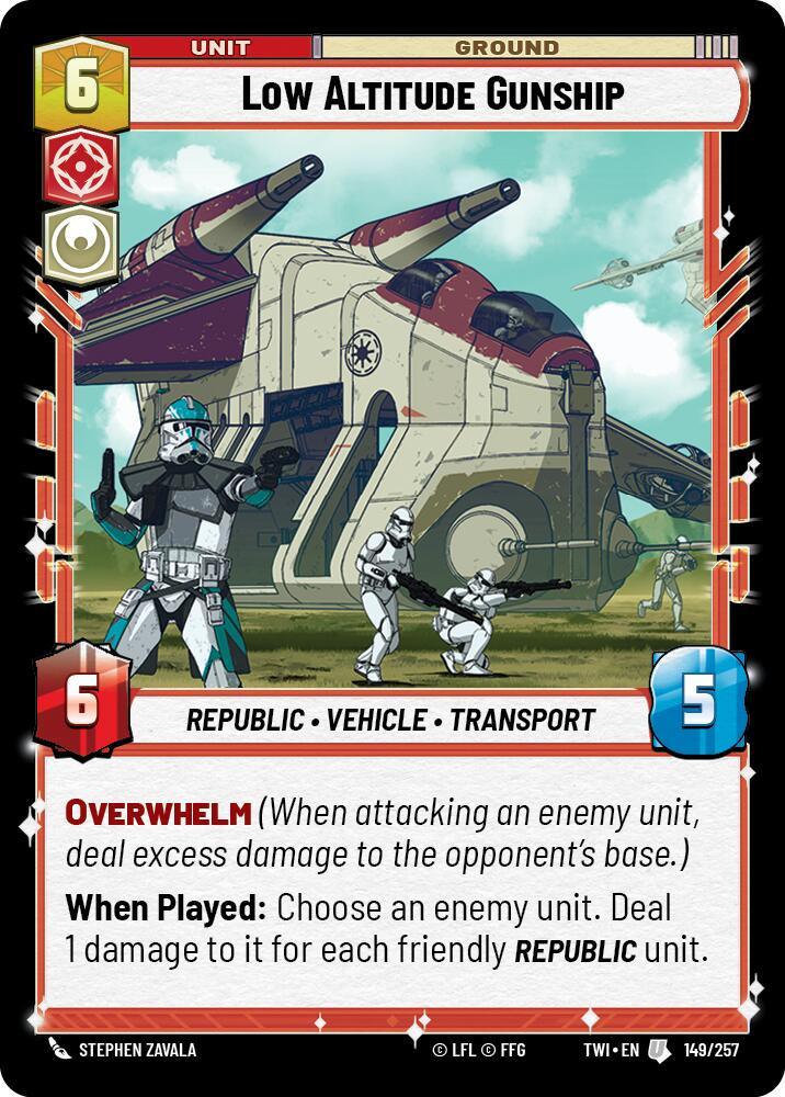 Low Altitude Gunship (149/257) (149/257) [Twilight of the Republic] | Exor Games New Glasgow