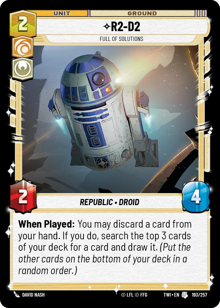 R2-D2 - Full of Solutions (193/257) (193/257) [Twilight of the Republic] | Exor Games New Glasgow