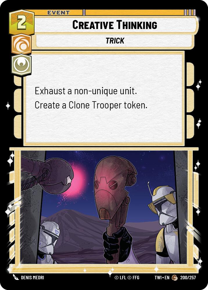 Creative Thinking (200/257) (200/257) [Twilight of the Republic] | Exor Games New Glasgow
