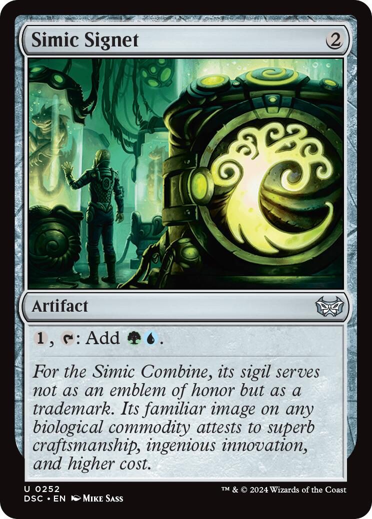 Simic Signet [Duskmourn: House of Horror Commander] | Exor Games New Glasgow