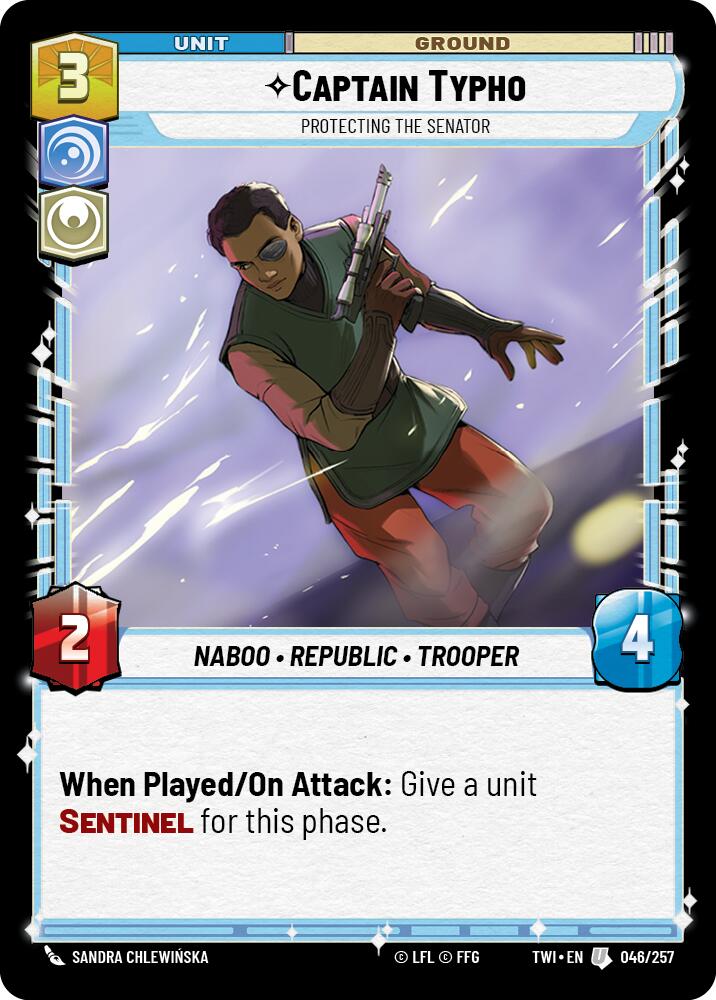 Captain Typho - Protecting the Senator (046/257) (046/257) [Twilight of the Republic] | Exor Games New Glasgow
