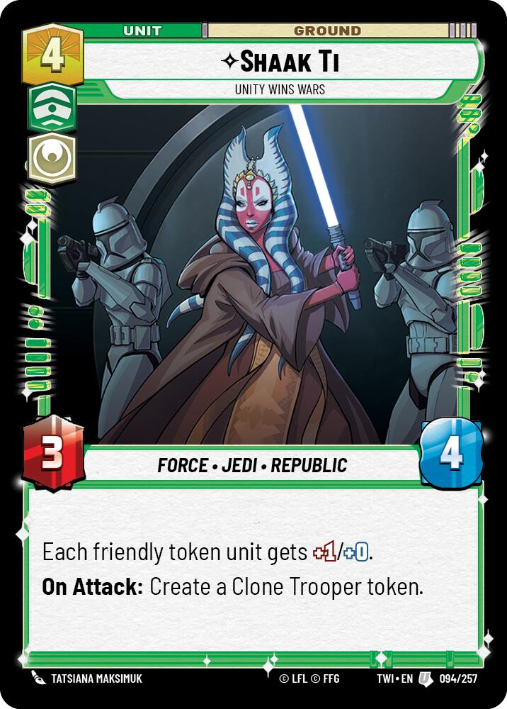Shaak Ti - Unity Wins Wars (094/257) (094/257) [Twilight of the Republic] | Exor Games New Glasgow