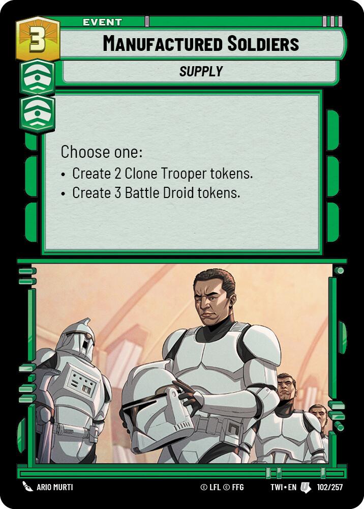 Manufactured Soldiers (102/257) (102/257) [Twilight of the Republic] | Exor Games New Glasgow