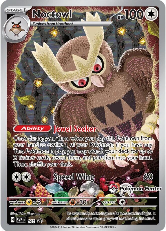 Noctowl (141) (Pokemon Center Exclusive) [Scarlet & Violet: Black Star Promos] | Exor Games New Glasgow