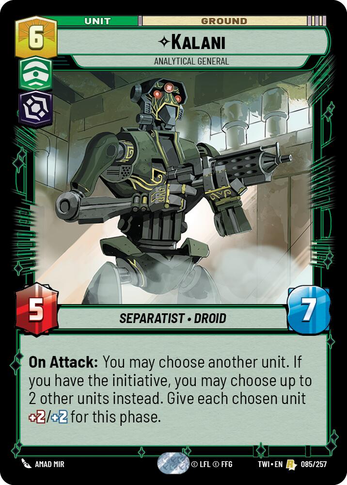 Kalani - Analytical General (085/257) (085/257) [Twilight of the Republic] | Exor Games New Glasgow