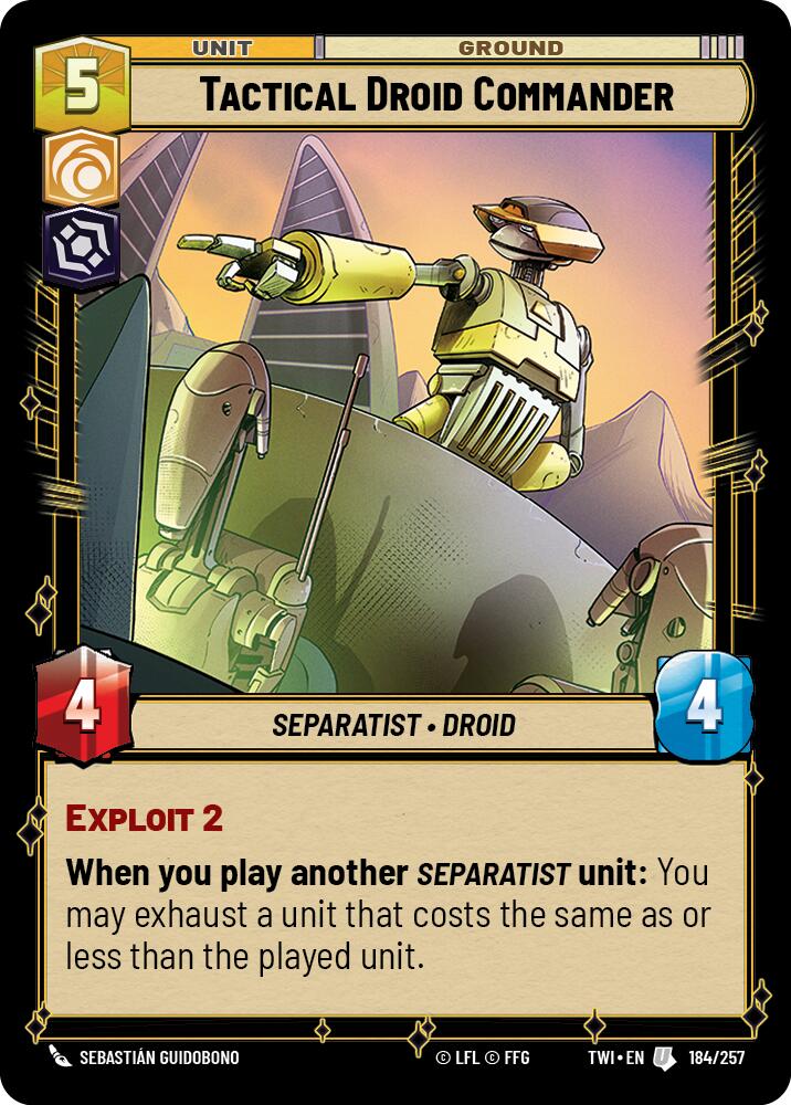 Tactical Droid Commander (184/257) (184/257) [Twilight of the Republic] | Exor Games New Glasgow