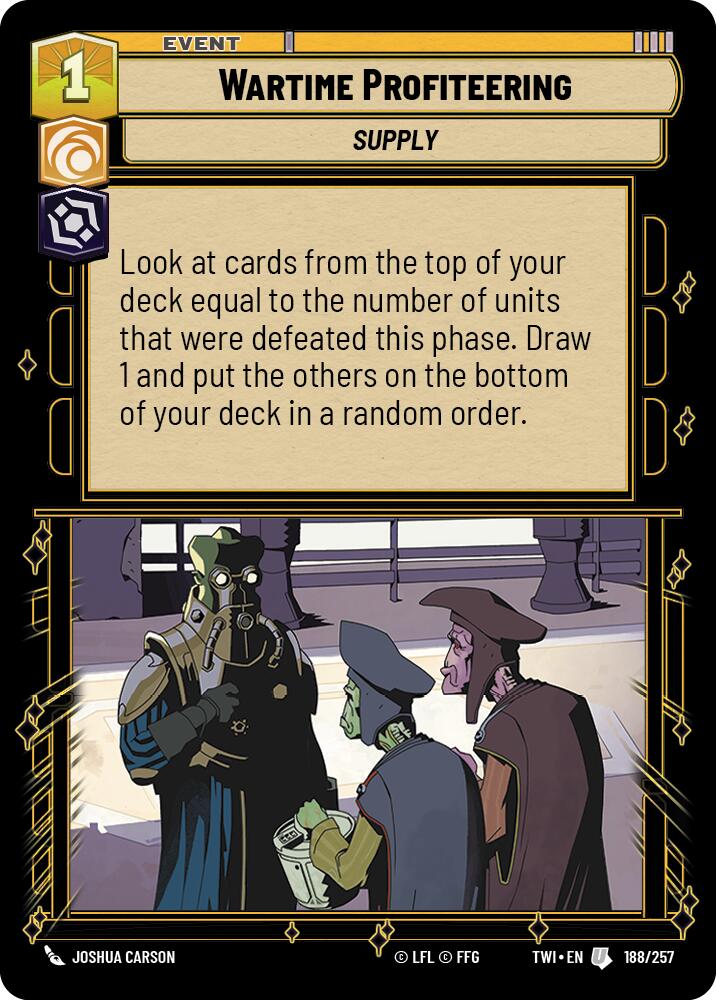 Wartime Profiteering (188/257) (188/257) [Twilight of the Republic] | Exor Games New Glasgow