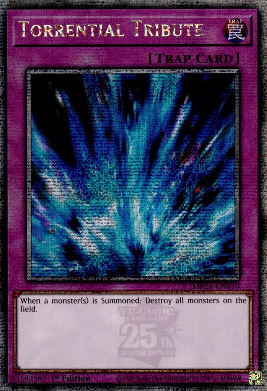 Torrential Tribute [MP24-EN010] Quarter Century Secret Rare | Exor Games New Glasgow