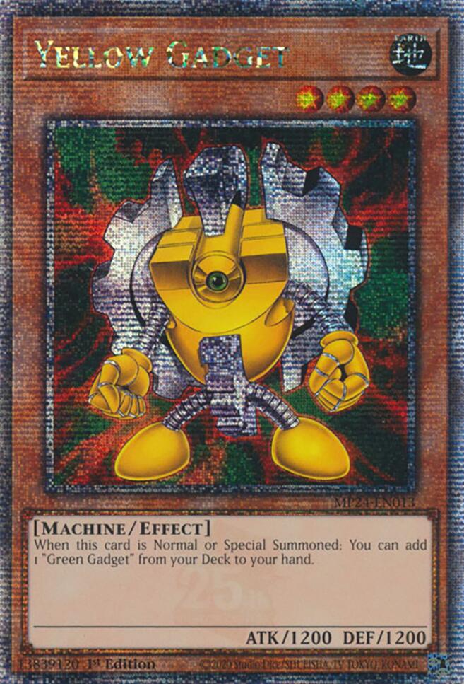 Yellow Gadget [MP24-EN013] Quarter Century Secret Rare | Exor Games New Glasgow