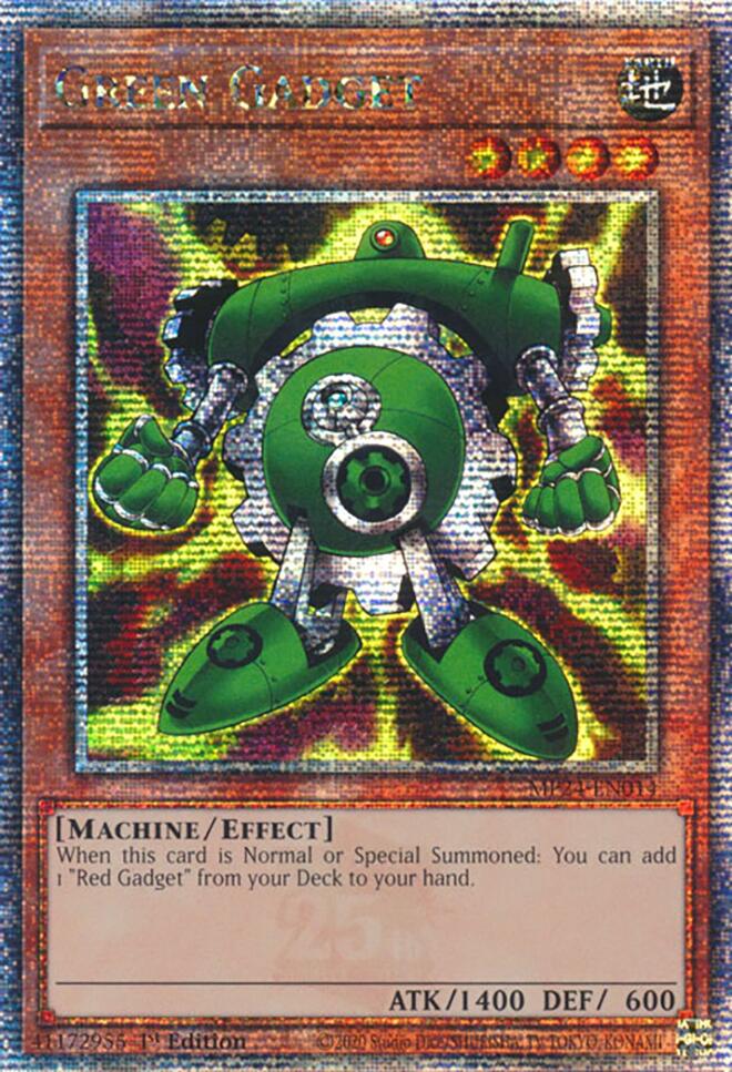 Green Gadget [MP24-EN014] Quarter Century Secret Rare | Exor Games New Glasgow