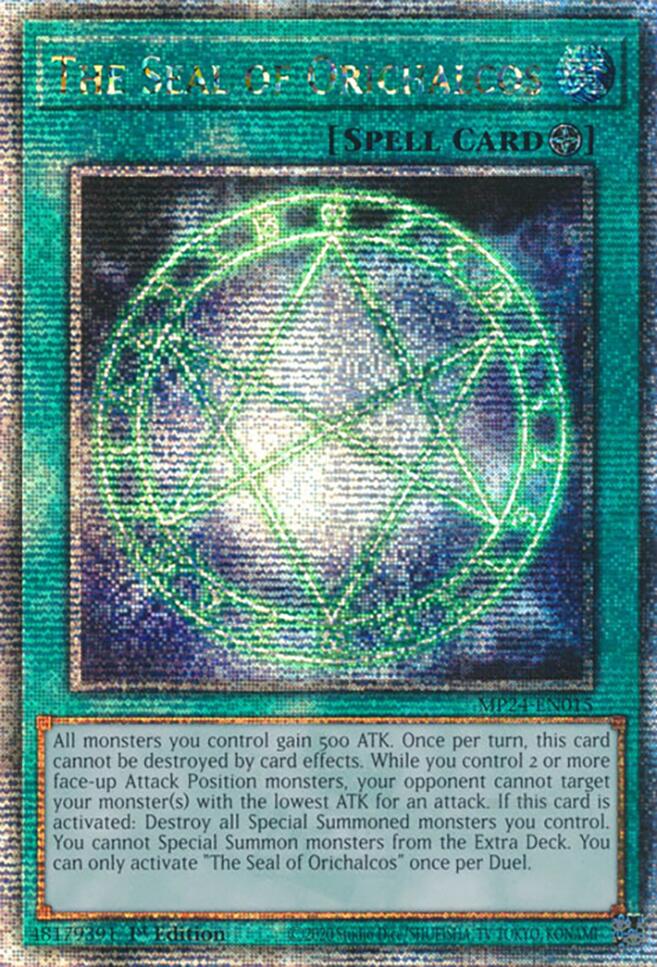 The Seal of Orichalcos [MP24-EN015] Quarter Century Secret Rare | Exor Games New Glasgow