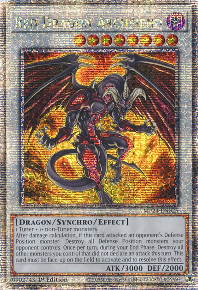 Red Dragon Archfiend [MP24-EN025] Quarter Century Secret Rare | Exor Games New Glasgow