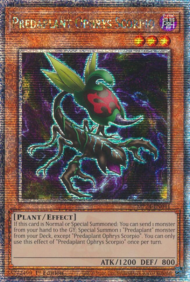 Predaplant Ophrys Scorpio [MP24-EN041] Quarter Century Secret Rare | Exor Games New Glasgow