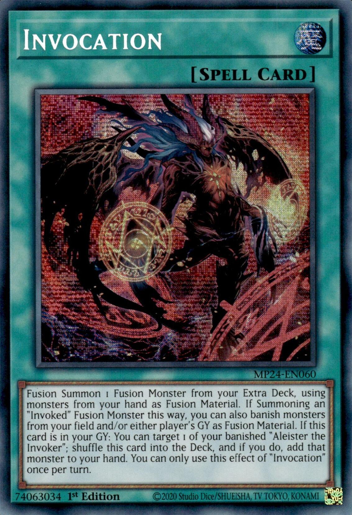 Invocation (Alternate Art) [MP24-EN060] Prismatic Secret Rare | Exor Games New Glasgow