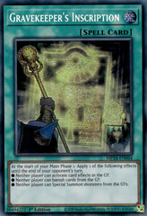 Gravekeeper's Inscription [MP24-EN064] Prismatic Secret Rare | Exor Games New Glasgow