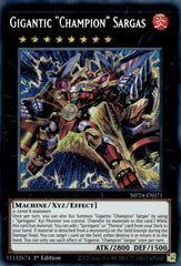 Gigantic "Champion" Sargas [MP24-EN071] Prismatic Secret Rare | Exor Games New Glasgow