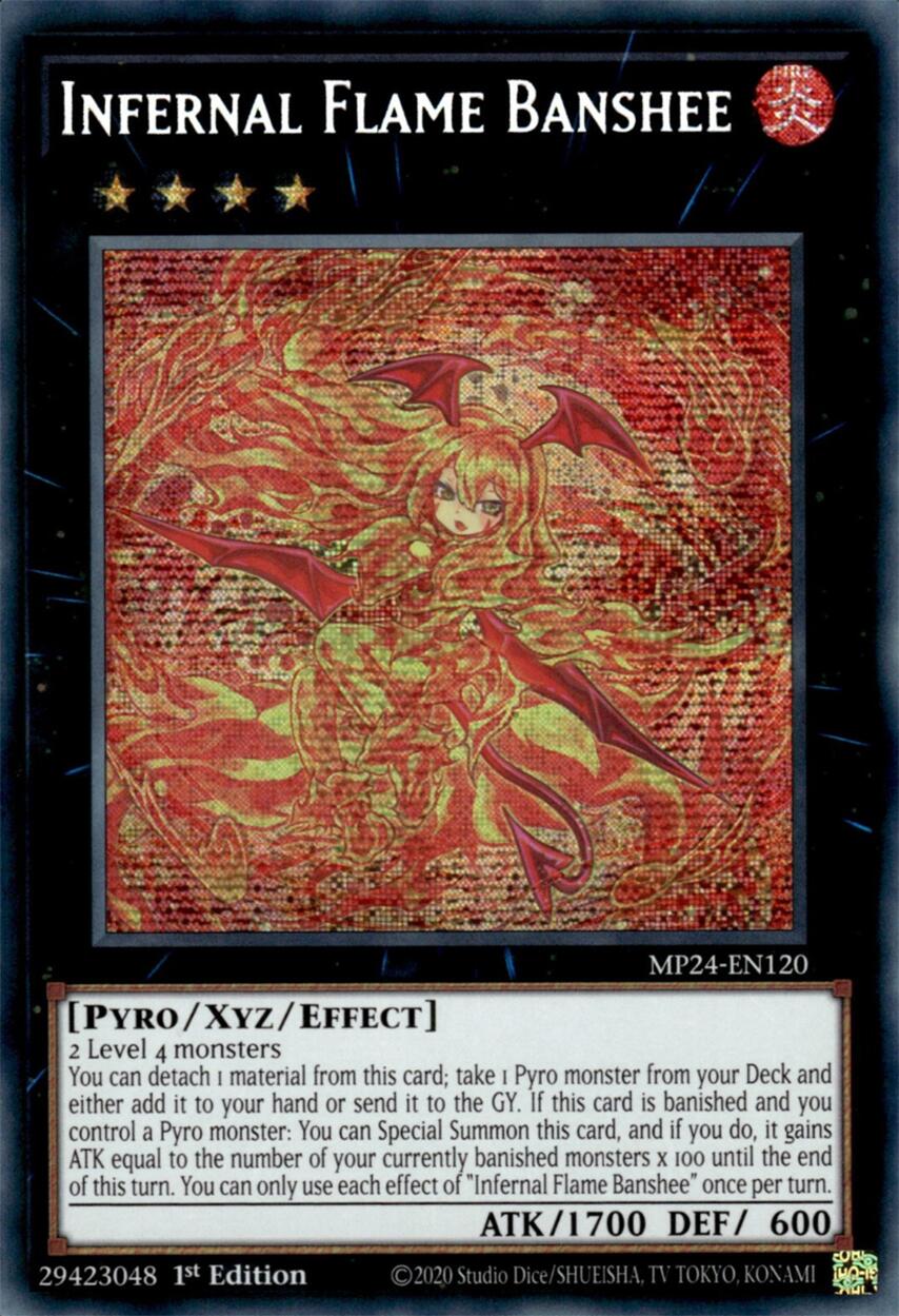 Infernal Flame Banshee [MP24-EN120] Prismatic Secret Rare | Exor Games New Glasgow