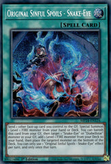 Original Sinful Spoils - Snake-Eye [MP24-EN124] Prismatic Secret Rare | Exor Games New Glasgow