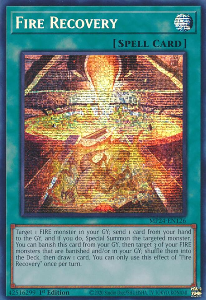 Fire Recovery [MP24-EN126] Prismatic Secret Rare | Exor Games New Glasgow