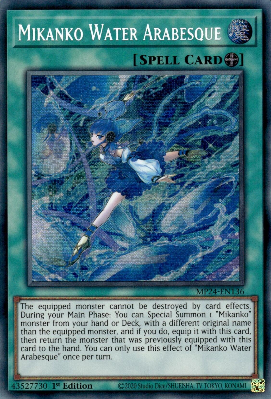 Mikanko Water Arabesque [MP24-EN136] Prismatic Secret Rare | Exor Games New Glasgow