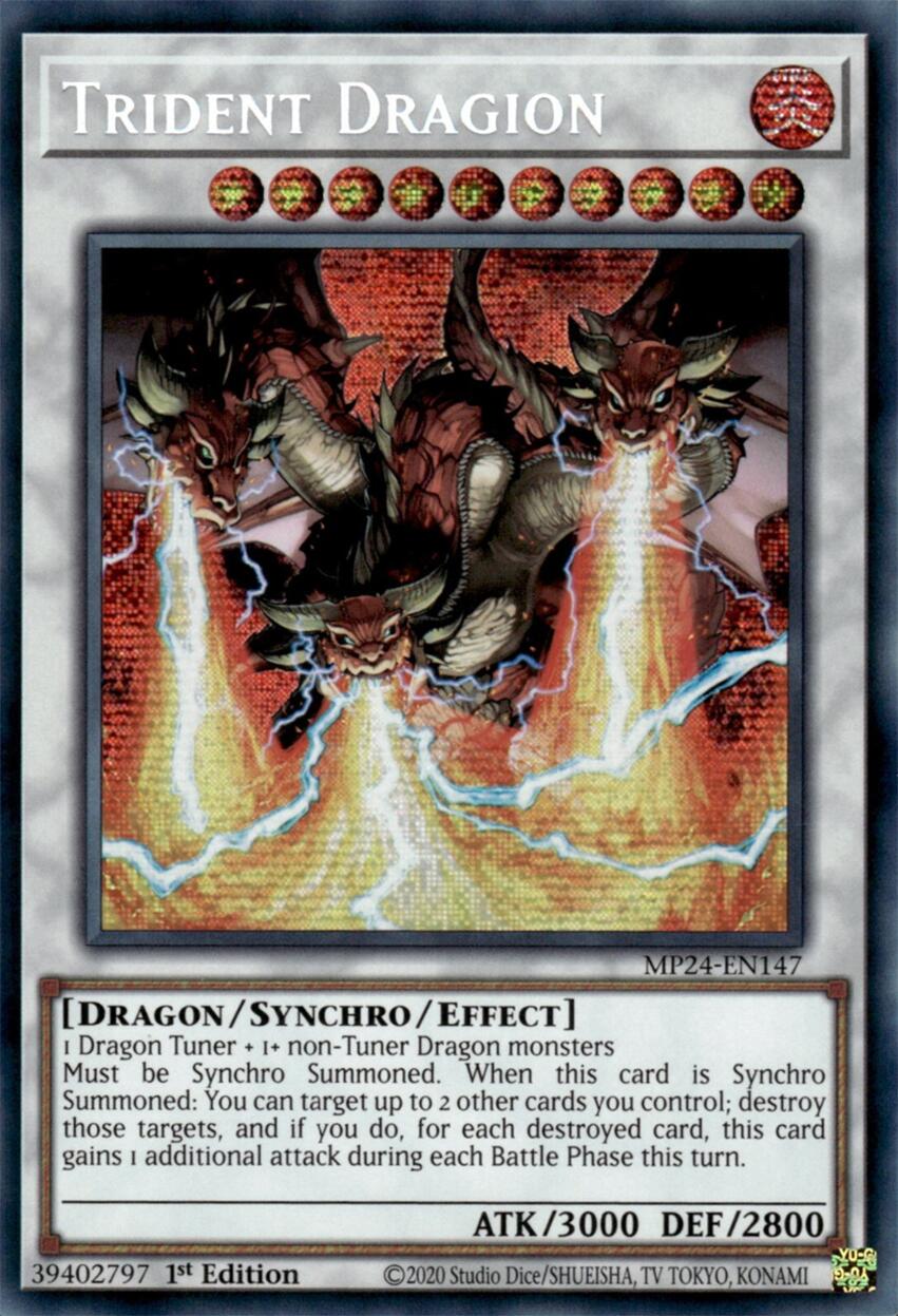 Trident Dragion [MP24-EN147] Prismatic Secret Rare | Exor Games New Glasgow