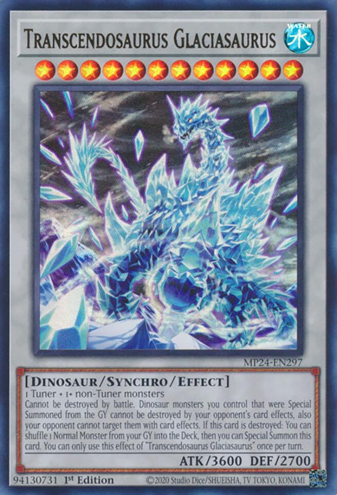 Transcendosaurus Glaciasaurus [MP24-EN297] Ultra Rare | Exor Games New Glasgow