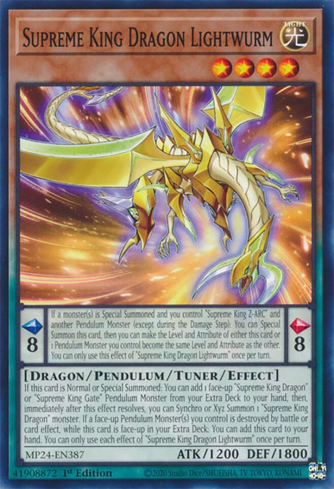 Supreme King Dragon Lightwurm [MP24-EN387] Common | Exor Games New Glasgow