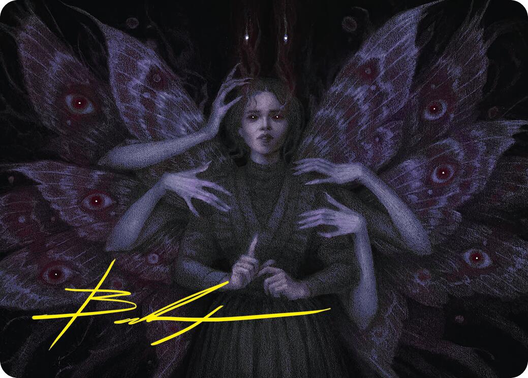 Demonic Counsel Art Card (7/54) (Gold-Stamped Signature) [Duskmourn: House of Horror Art Series] | Exor Games New Glasgow