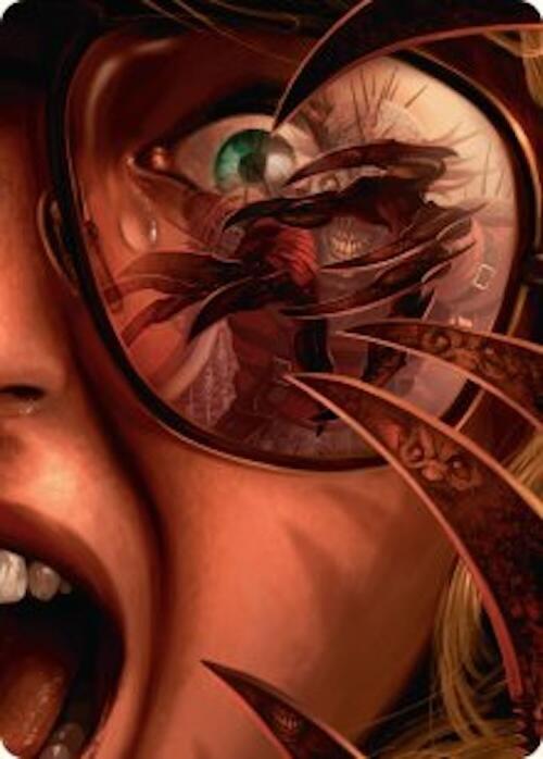 Razorkin Needlehead Art Card [Duskmourn: House of Horror Art Series] | Exor Games New Glasgow