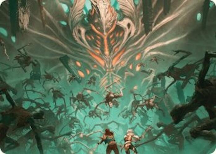 Valgavoth's Onslaught Art Card [Duskmourn: House of Horror Art Series] | Exor Games New Glasgow