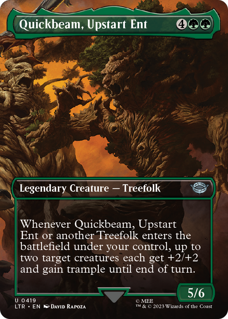 Quickbeam, Upstart Ent (Borderless Alternate Art) [The Lord of the Rings: Tales of Middle-Earth] | Exor Games New Glasgow