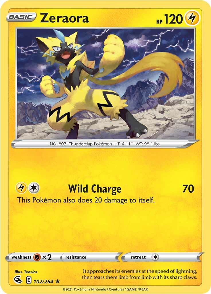 Zeraora (102/264) [Sword & Shield: Fusion Strike] | Exor Games New Glasgow