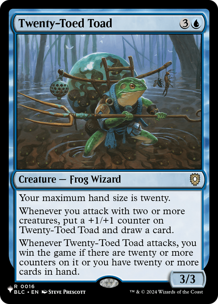 Twenty-Toed Toad [The List] | Exor Games New Glasgow