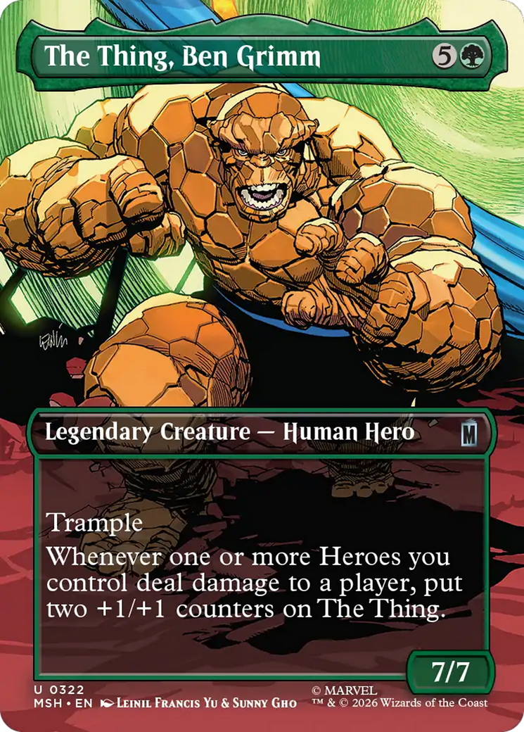 The Thing, Ben Grimm (Borderless) [Marvel Super Heroes] | Exor Games New Glasgow