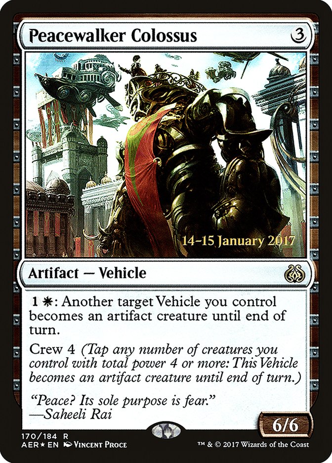 Peacewalker Colossus [Aether Revolt Prerelease Promos] | Exor Games New Glasgow