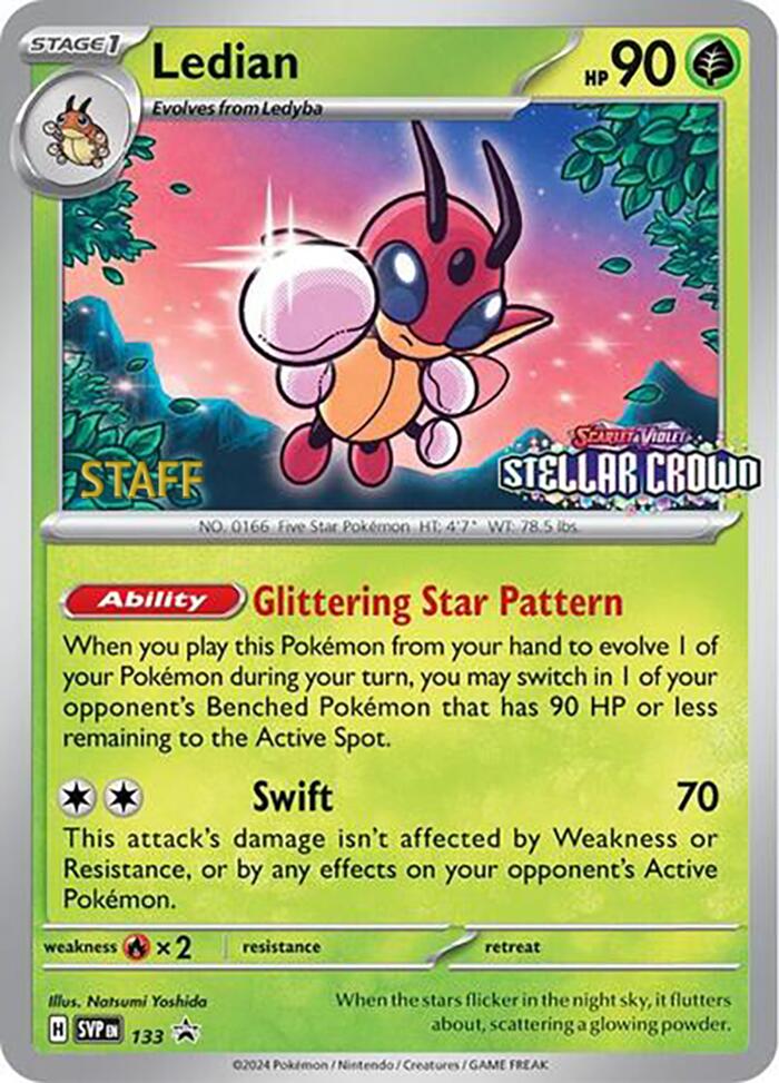 Ledian (133) (Staff Promo) [Scarlet & Violet: Black Star Promos] | Exor Games New Glasgow