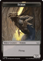 Demon // Bird Double-Sided Token [Duskmourn: House of Horror Commander Tokens] | Exor Games New Glasgow