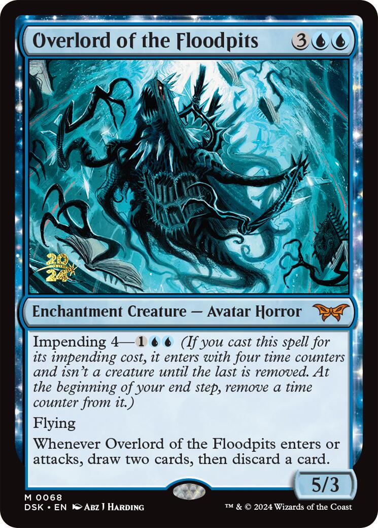 Overlord of the Floodpits [Duskmourn: House of Horror Prerelease Promos] | Exor Games New Glasgow