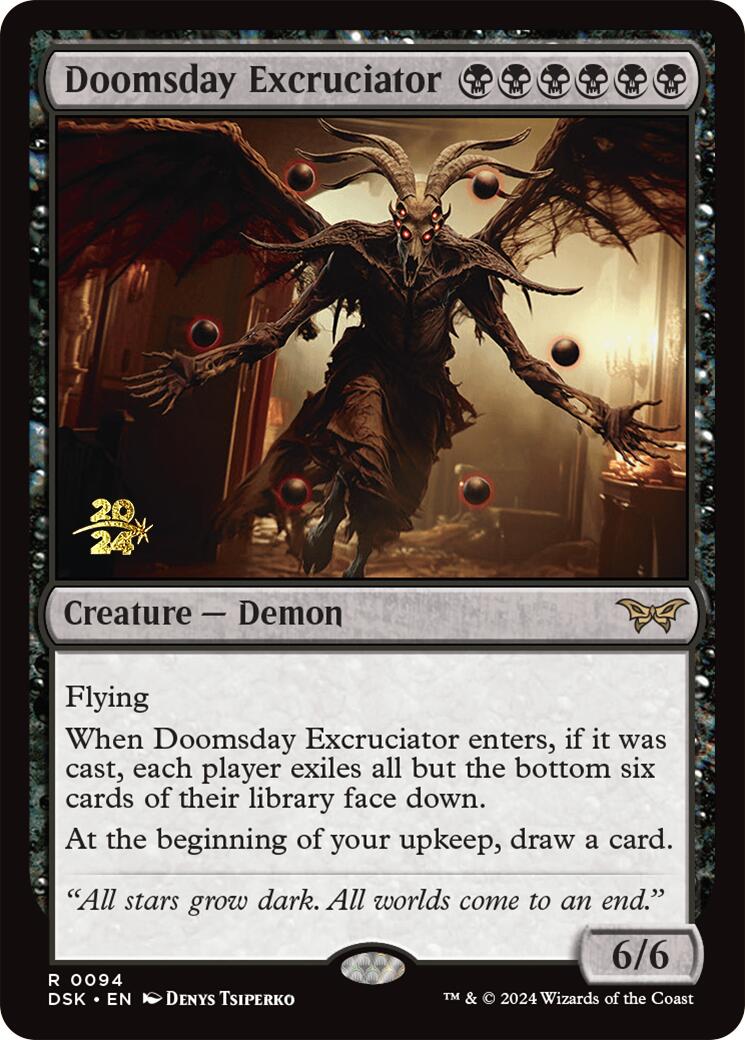 Doomsday Excruciator [Duskmourn: House of Horror Prerelease Promos] | Exor Games New Glasgow