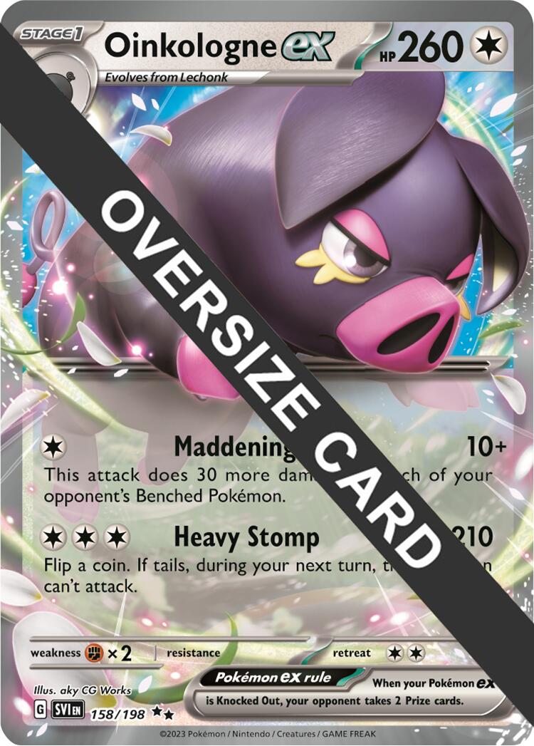 Oinkologne ex (158/198) (Jumbo Card) [Scarlet & Violet: Black Star Promos] | Exor Games New Glasgow