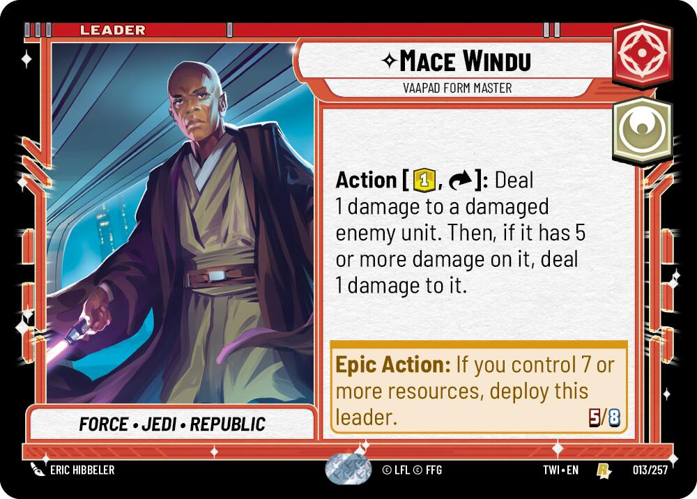 Mace Windu - Vaapad Form Master (013/257) (013/257) [Twilight of the Republic] | Exor Games New Glasgow