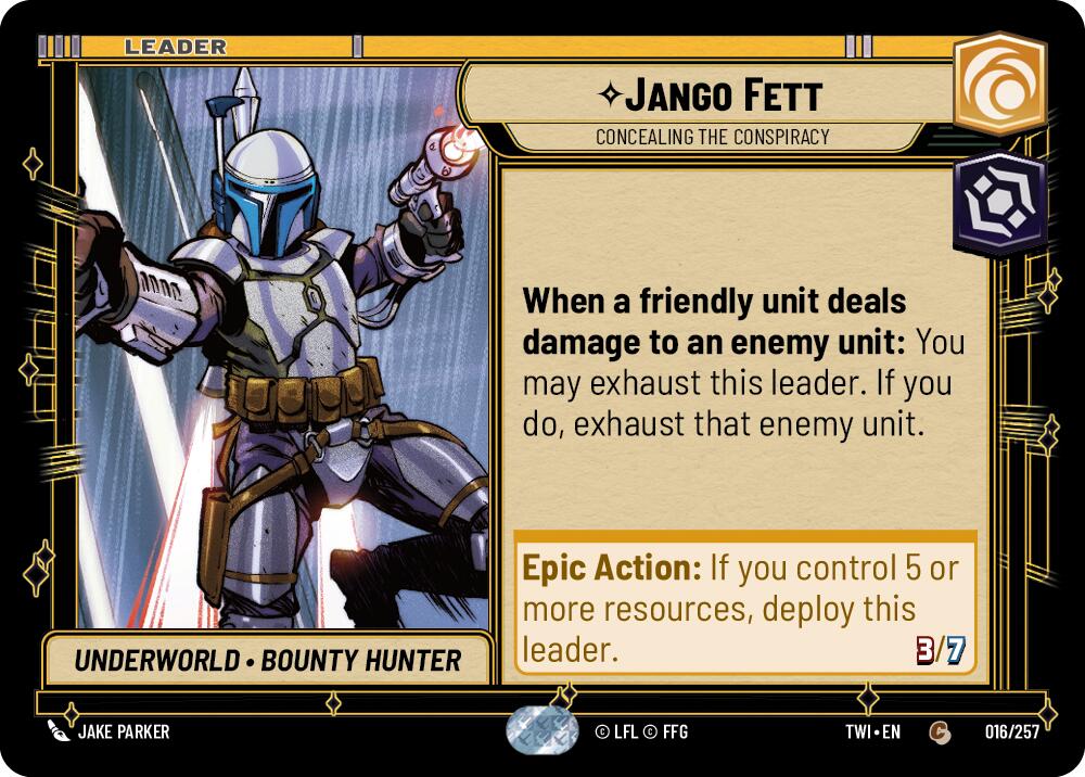 Jango Fett - Concealing the Conspiracy (016/257) (016/257) [Twilight of the Republic] | Exor Games New Glasgow