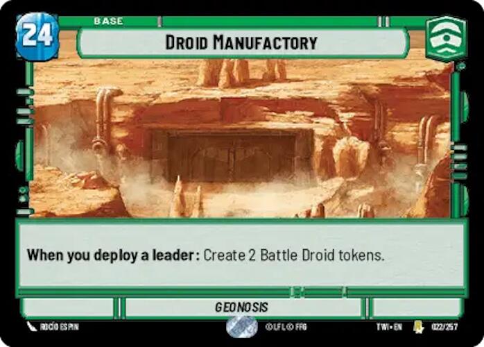 Droid Manufactory (022/257) (022/257) [Twilight of the Republic] | Exor Games New Glasgow