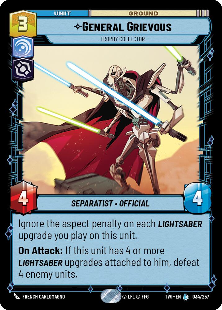 General Grievous - Trophy Collector (034/257) (034/257) [Twilight of the Republic] | Exor Games New Glasgow