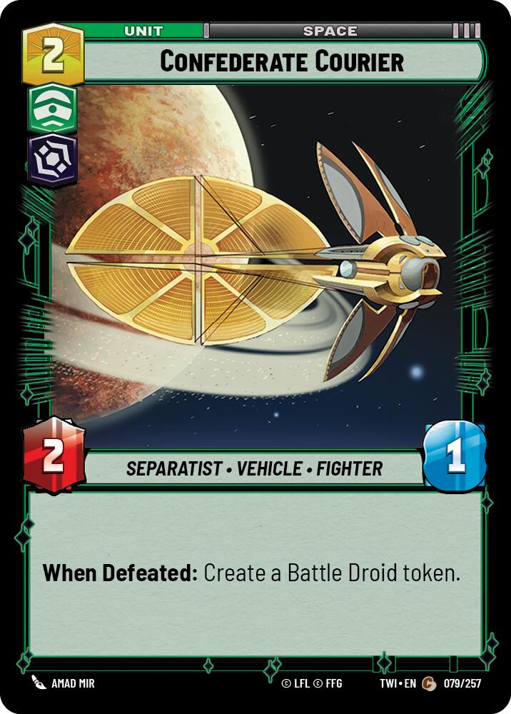 Confederate Courier (079/257) (079/257) [Twilight of the Republic] | Exor Games New Glasgow